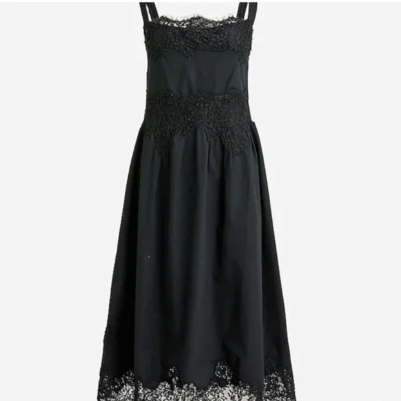 j crew black lace dress Lace-trim Mini Beach Dress For Women